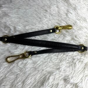 COACH Black Brass Shoulder Replacement Strap